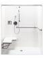 SHOWER UNIT ADA 62" X 34-1/4" X 76-7/8" - Click Image to Close