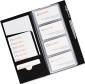LOW PROFILE BUSINESS CARD BOOK, 96 CARD CAPACITY, BLACK