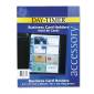 DAYTIMER'S BUSINESS CARD HOLDERS FOR LOOSELEAF PLANNERS, 8 1