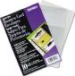BUSINESS CARD BINDER REFILL PAGES, SIX 2 X 3 1/2 CARDS PER P