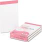 BREAST CANCER AWARENESS PADS, LGL/WIDE RULE, 5 X 8,