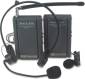 WIRELESS LAPEL MICROPHONE KIT, TWO FREQUENCIES, 300 FT.