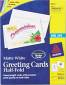 AVERY INKJET-COMPATIBLE GREETING CARDS WITH ENVELOPES, 5-1/2