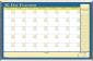 30-DAY WALL PLANNER, LAMINATED, 40 X 26, BLUE/WHITE/