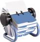 ROLODEX COLORED OPEN ROTARY BUSINESS CARD FILE WITH 24 GUIDES