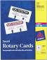 AVERY LASER/INKJET ROTARY CARDS, 2 1/6 X 4, 8 CARDS/SHEE