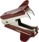 JAW STYLE STAPLE REMOVER, BROWN/BURGUNDY