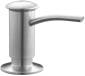 SOAP/LOTION DISPENSER WITH CONTEMPORARY DESIGN BRUSHED CHROME