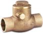 RWV® BRASS SWING CHECK VALVE T PATTERN WITH SOLDER ENDS,