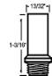FAUCET SEAT FOR AMERICAN STANDARD 7/16 IN. X 24 THREAD