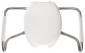 BEMIS ELONGATED MEDIC-AID WHITE PLASTIC TOILET SEAT WITH ARMS