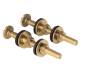 SOLID BRASS CLOSET TANK BOLTS PAIR 5/16 IN X 3 1/4 IN