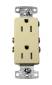 DECORATOR RECEPTACLE 15A IVORY