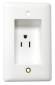 CLOCK TV RECEPTACLE TAMPER PROOF 15 AMPS WHITE
