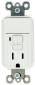 GFCI RECEPTACLE1 POLE SWT 15A WHITE