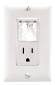 IN-WALL POWER FAILURE LIGHT W/RECEPTACLE IVORY