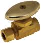 STRAIGHT STOP 1/2 IN. SWEAT X 3/8 IN. COMPRESSION ROUGH BRASS
