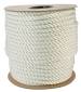 TWISTED ROPE, WHITE NYLON, 1/2 IN. X 250 FT.