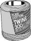 COTTON TWINE 1/2 IN. X 510 FT.
