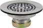 FLAT SINK STRAINER 4-1/2 IN. OD CHHROME LARGE