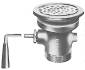 TWIST HANDLE ROTARY DRAIN WITH BACK OUTLET 3 IN. X 2 IN.