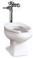 BALTIC TOP SPUD TOILET ELONGATED WHITE